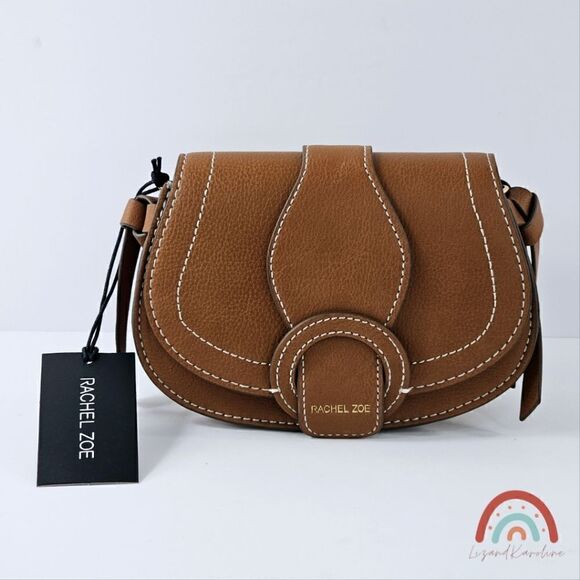 New! Rachel Zoe Faux Leather Western Mini Saddle Crossbody Convertible Belt Bag - Picture 1 of 12